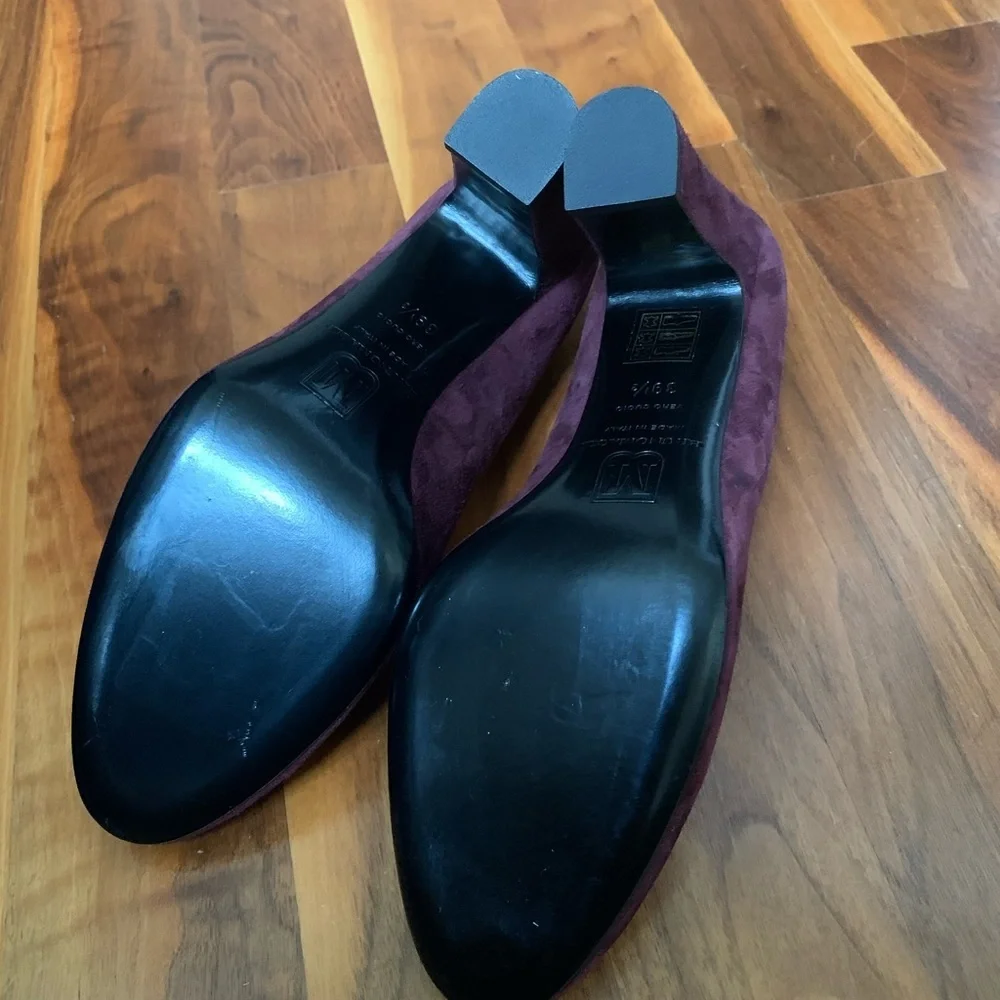 Bruno Magli Paris Suede Block Heel 39.5
